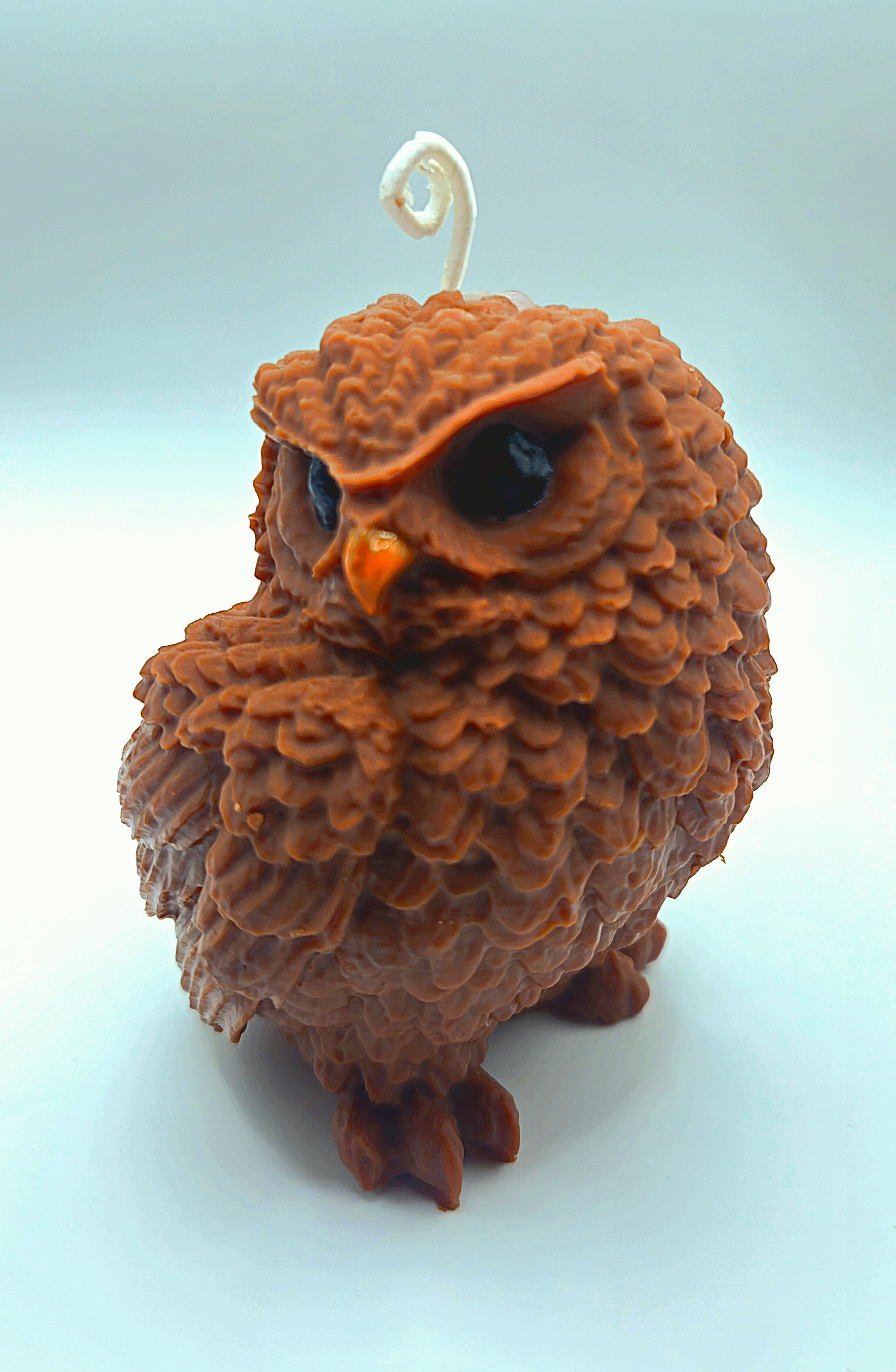 Eulen Kerze – Handgegossen aus Sojawachs (250 g)